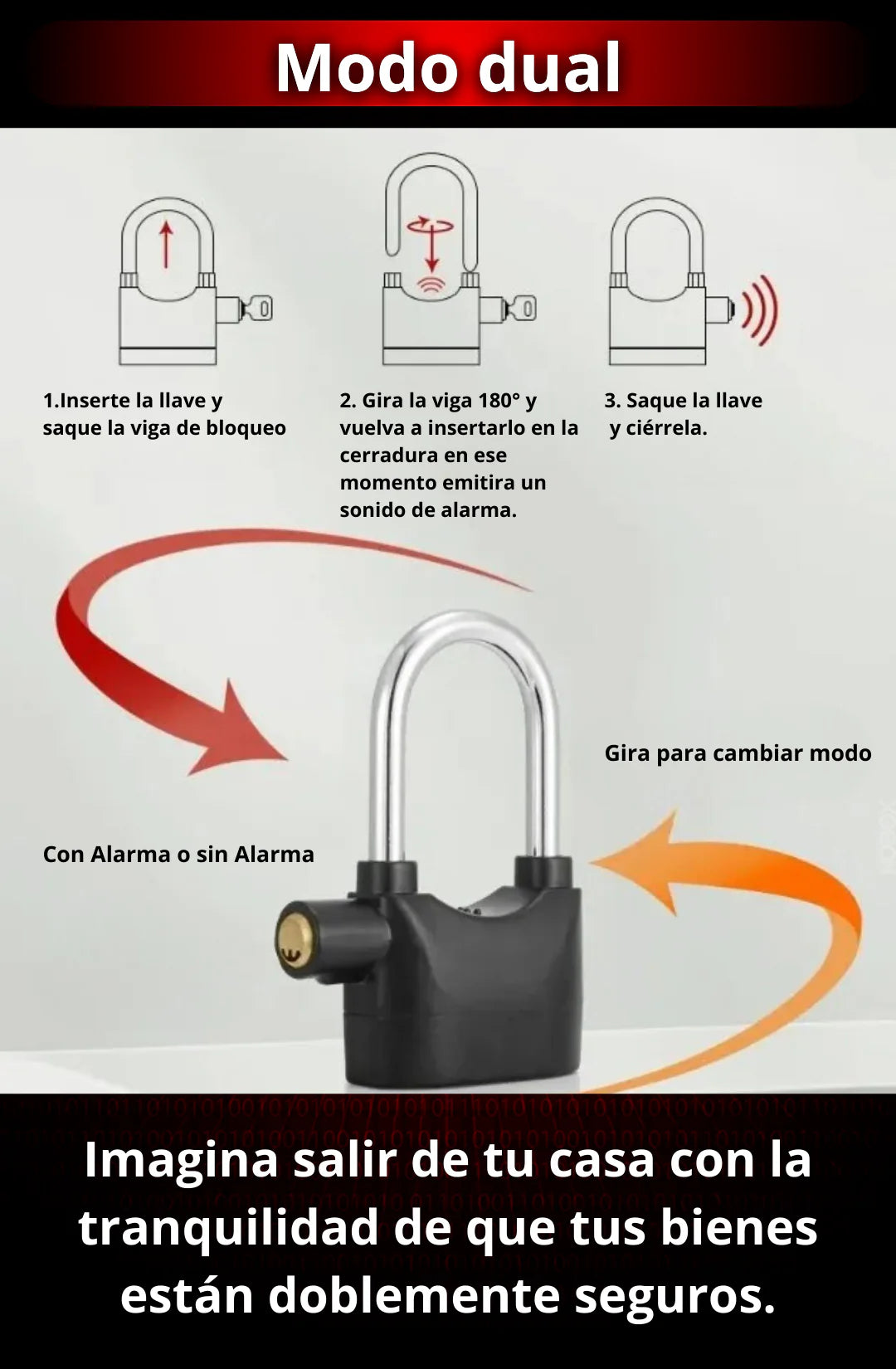 CANDADO ALARMA 🔒